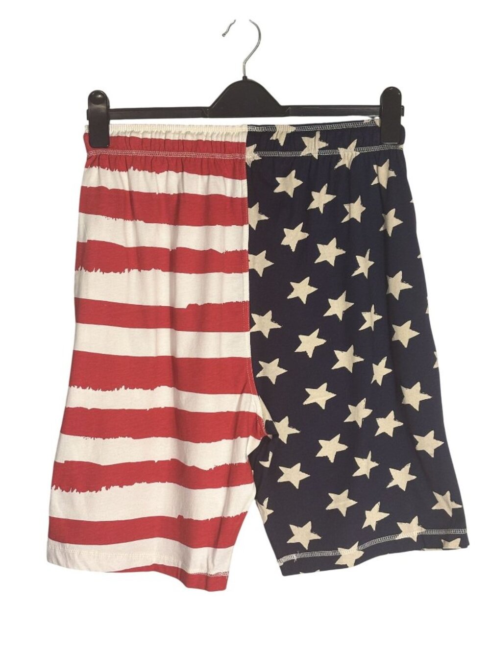American Flag Lounge Shorts Stars & Stripes Lazy One Cotton Blend Drawstring M - Picture 2 of 9